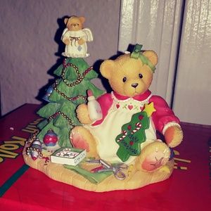 Cherished Teddies Christmas statue